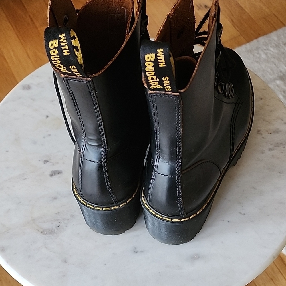 Dr. Martens Black Lace-Up Lug Sole Boots - Picture 6 of 7